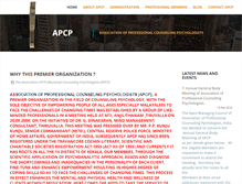 Tablet Screenshot of apcpkerala.org